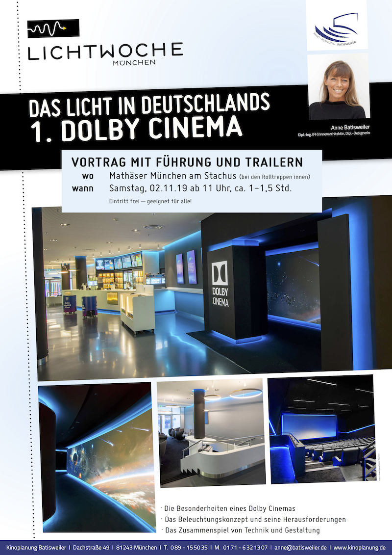 Lichtwoche München | Das Licht in Deutschlands 1. Dolby Cinema